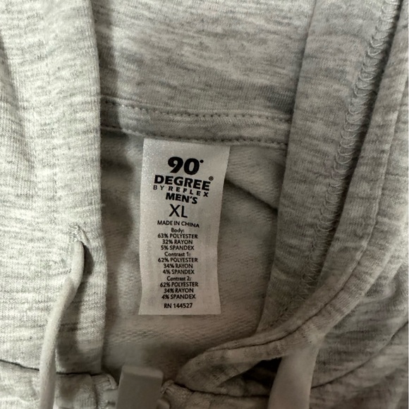 NWT- 90 DEGREES MENS XL COTTON HOODIE - Picture 6 of 6